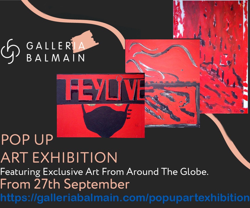 "Pop Up Art", Galleria Balmain, Colin Taylor, London, England 2021 